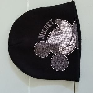 Not Available-Disney Mickey Mouse Stretchy Beanie Black Adult